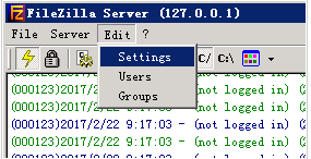 FileZilla Server截图