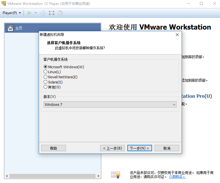 VMware Player截图