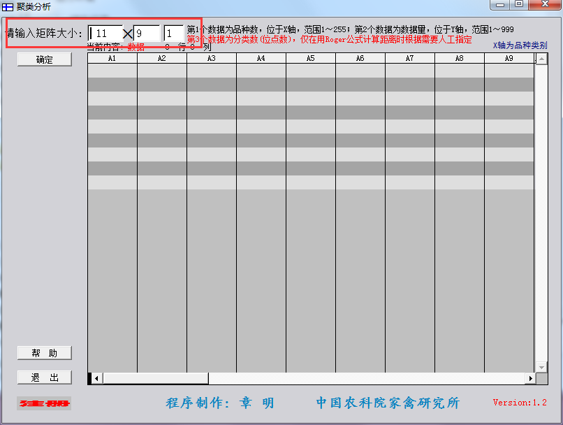 聚类分析软件截图