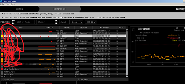 inSSIDer截图