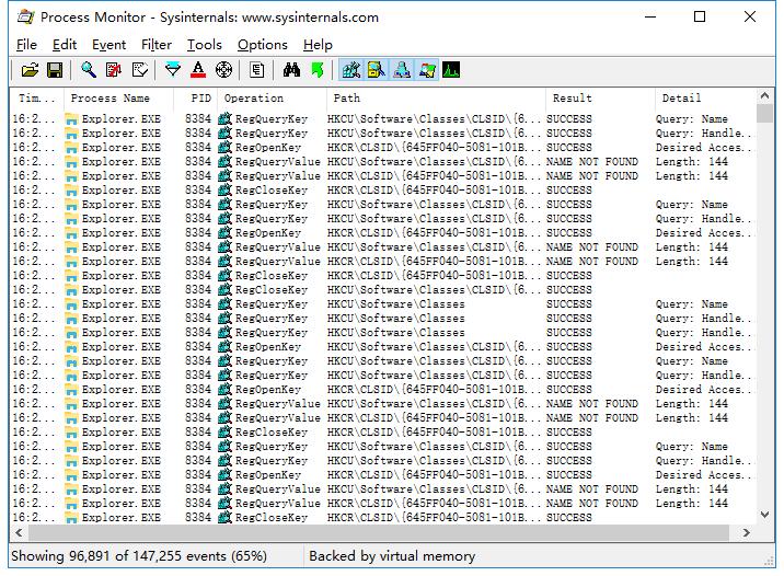 Process Monitor截图