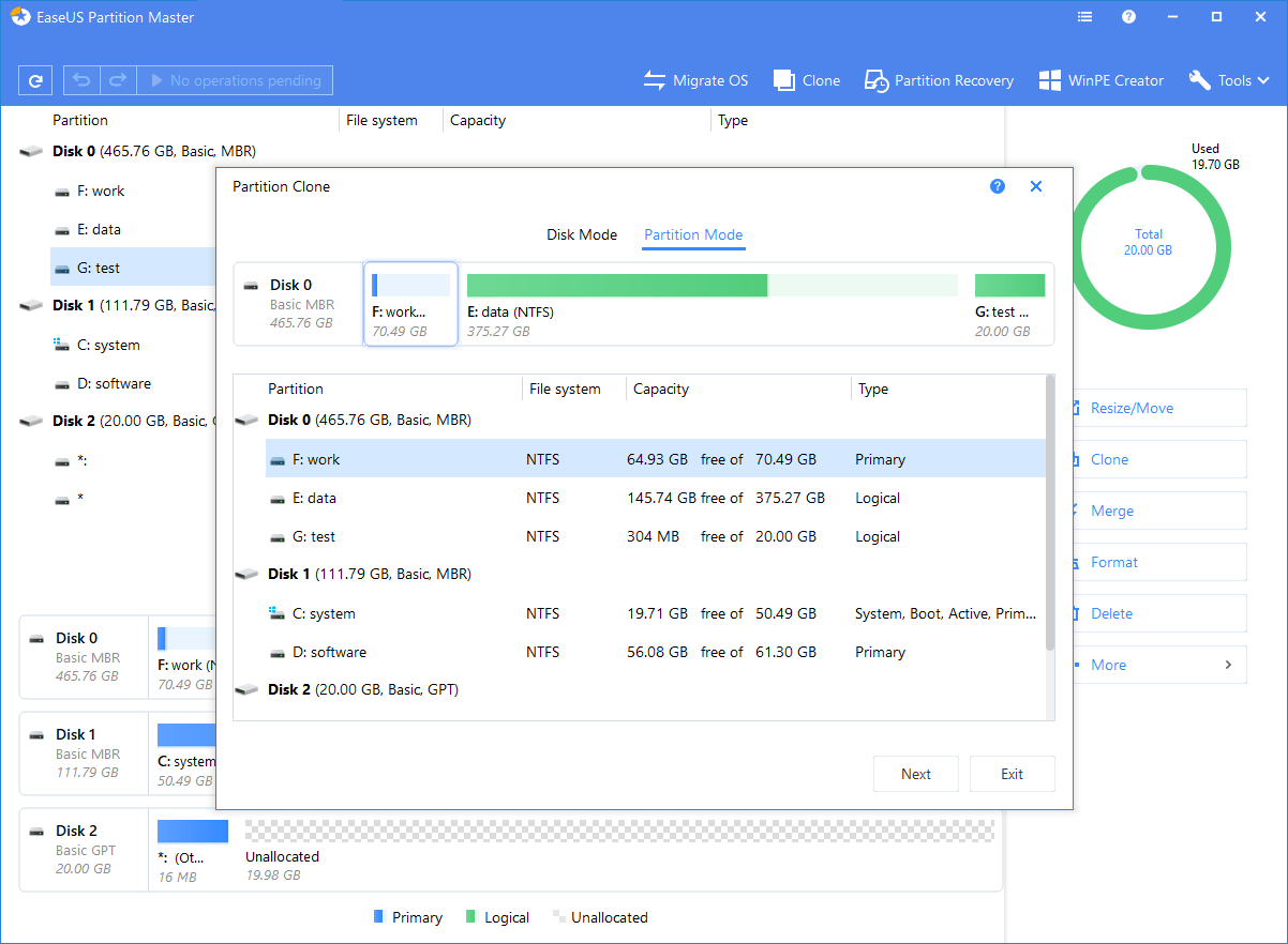 EASEUS Partition Manager截图