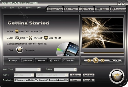 Emicsoft DVD to iPad Converter For Mac截图