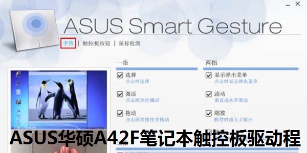 ASUS华硕A42F笔记本触控板驱动程序截图