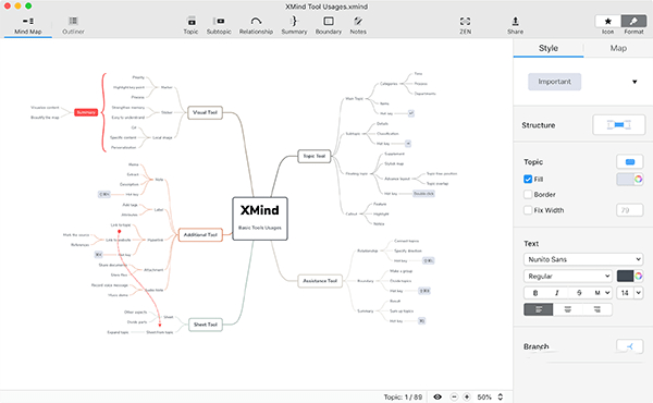 XMind For Mac截图