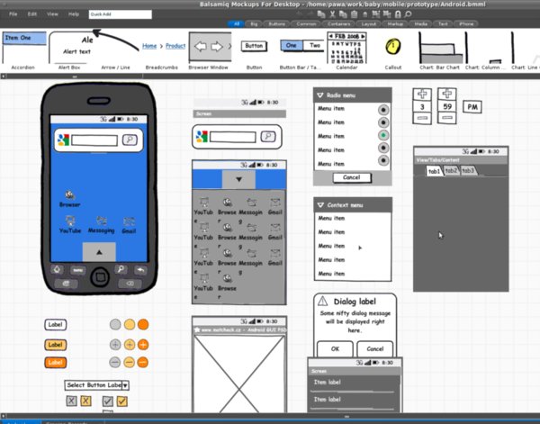 Balsamiq Mockups截图