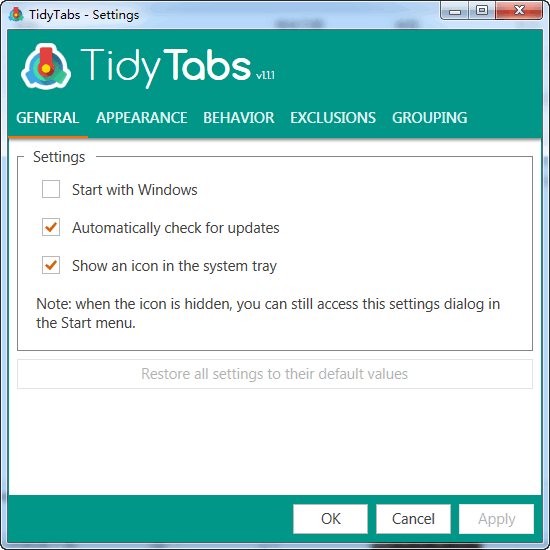 TidyTabs截图