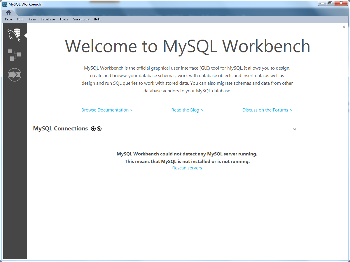 MySQL Workbench截图