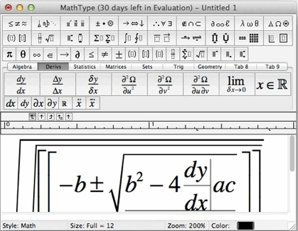 MathType数学公式编辑器 mac版截图