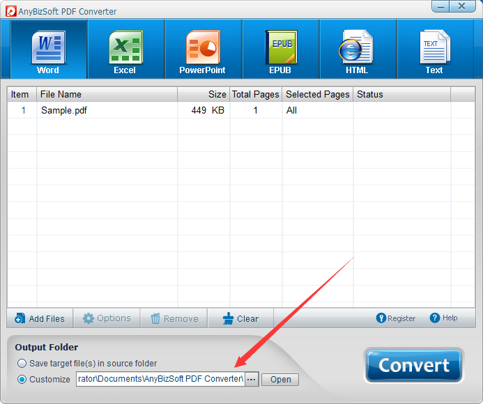 AnyBizSoft PDF Converter截图