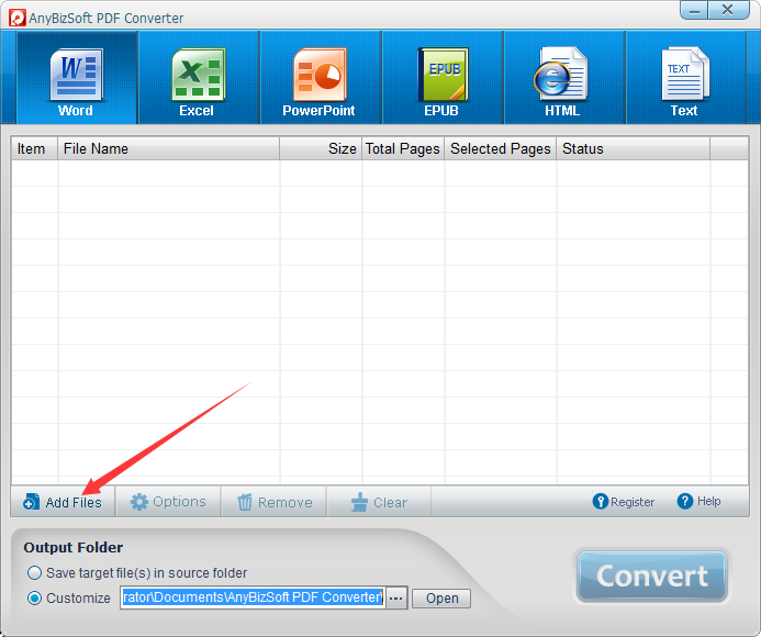 AnyBizSoft PDF Converter截图