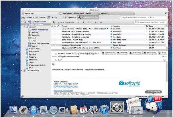 Mozilla Thunderbird For Mac截图