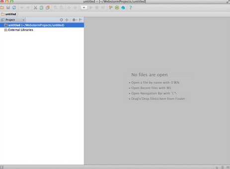 WebStorm For Mac截图
