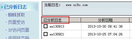 亮析网站日志分析工具截图