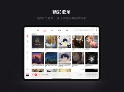 网易云音乐iPad版截图