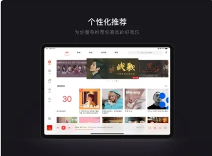 网易云音乐iPad版截图