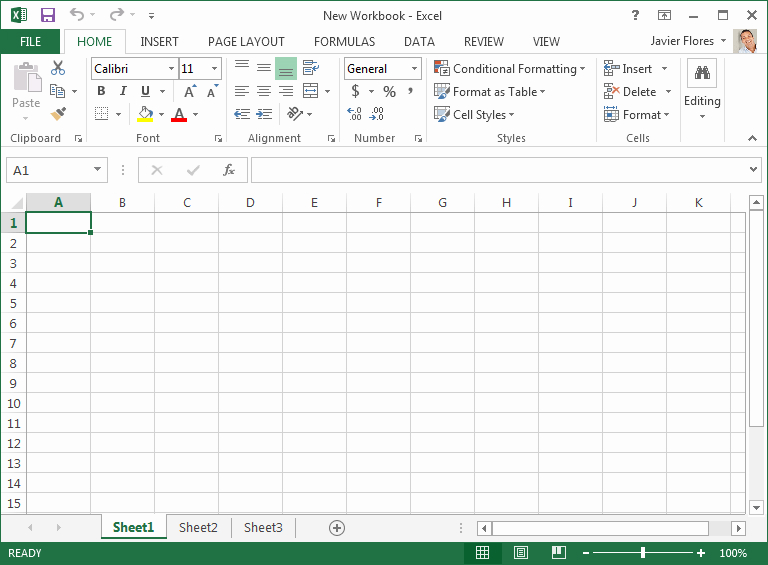 Excel 2013截图