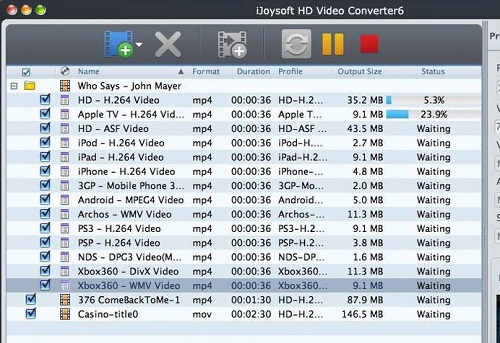 iJoysoft HD Video Converter for Mac截图