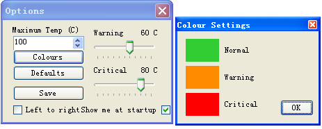 电脑温度检测工具TemperatureTaskbar截图