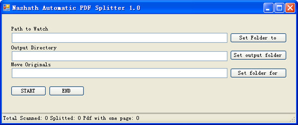 pdf分割软件(Nashath Auto PDF Splitter)截图