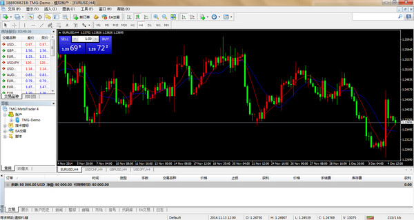 黄金外汇交易软件TMG MetaTrader 4截图