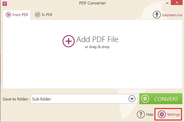 Icecream PDF Converter截图