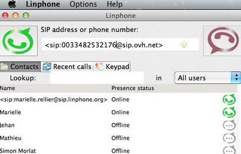 Linphone For Mac截图