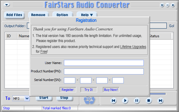 FairStarsAudioConverter截图