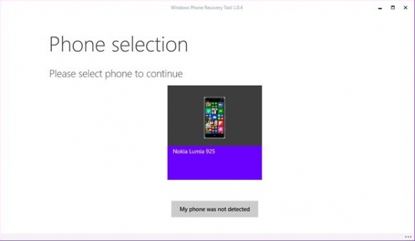 windows phone recovery tool截图