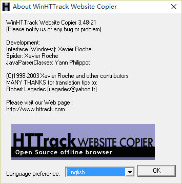 网站整站下载器(HTTrack Website Copier)截图