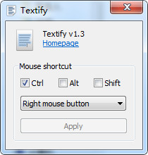 Textify文本复制工具截图