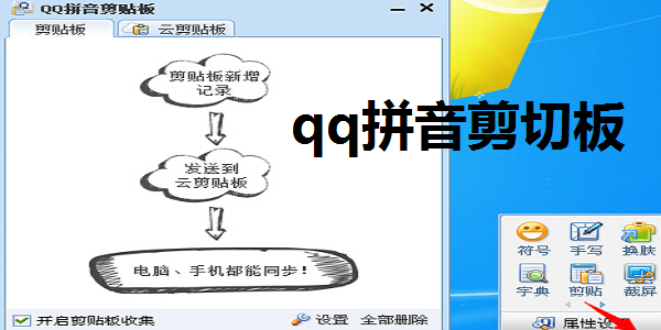 qq拼音剪切板截图