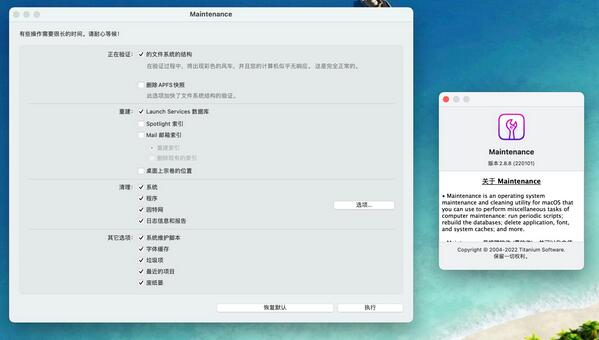 Maintenance For Mac OS X 10.7 (LION)截图