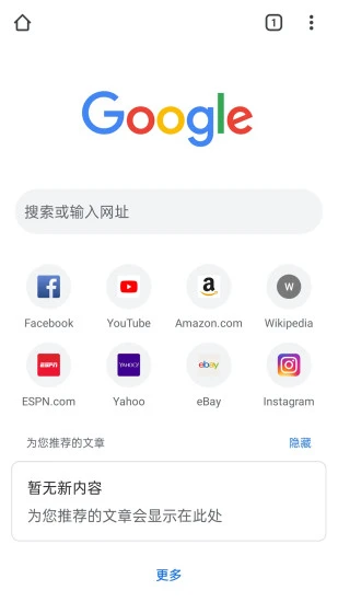 谷歌浏览器TV版截图