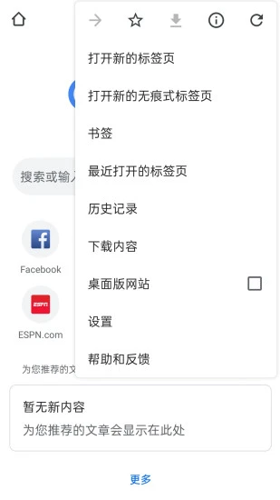 谷歌浏览器TV版截图