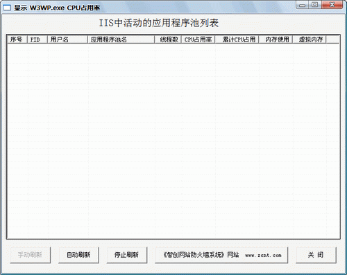 IIS应用程序池CPU100%分析软件截图