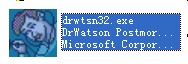 drwtsn32.exe截图