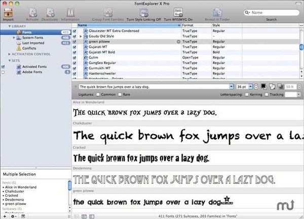 Mac苹果机字体管理(FontExplorer X Pro)截图