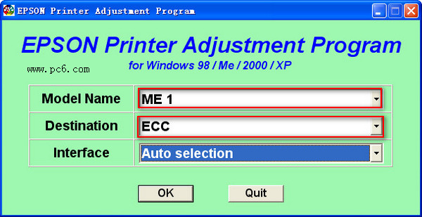 epson me1清零软件截图