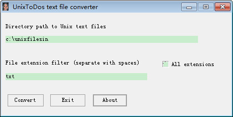 unixtodos文件转换器(UnixtoDos text file converter)截图