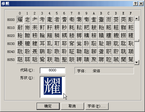 truetype造字程序截图