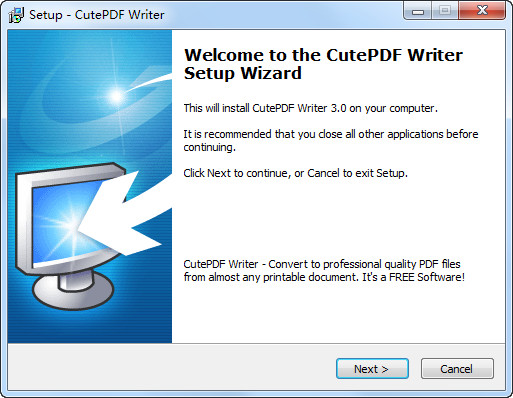 免费pdf转换器(CutePDF Writer)截图