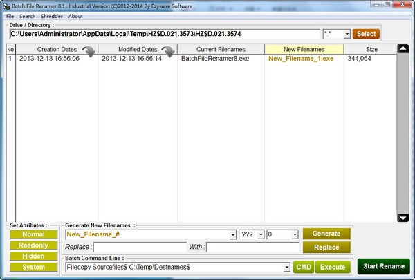 Batch File Renamer(批量更改文件)截图