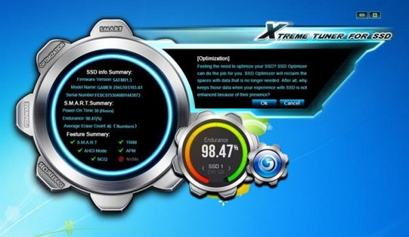 影驰SSD管理工具(Xtreme Tuner for SSD)截图