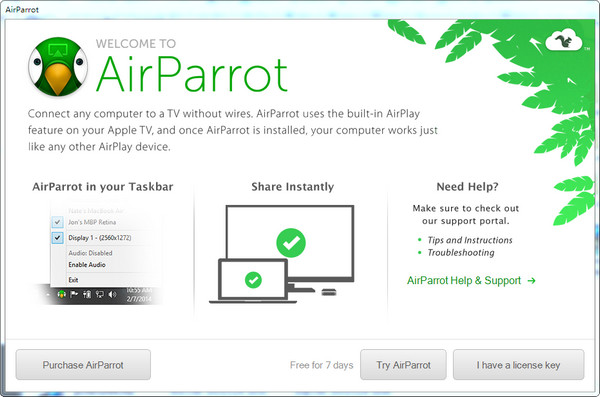 PC传屏工具(AirParrot)截图