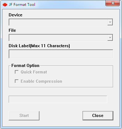 JF Format Tool 创见u盘格式化工具截图