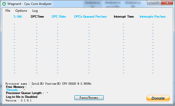 CPU Core Analyser截图