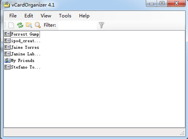 电子名片管理软件MicroProgsVCardOrganizer截图