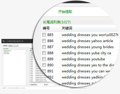 一米超级长尾关键词工具截图