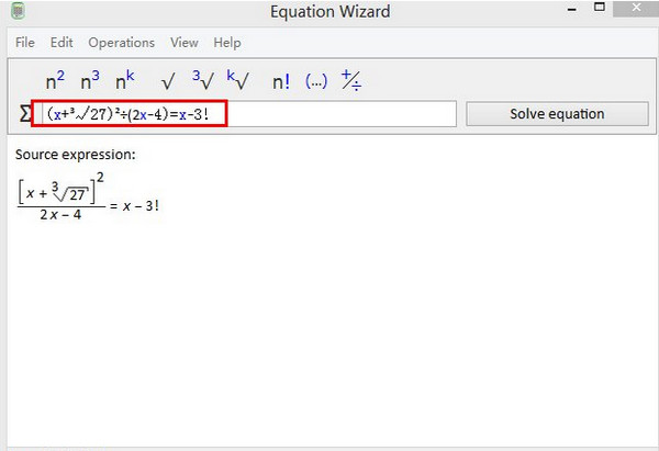 复合方程计算工具(Equation Wizard)截图